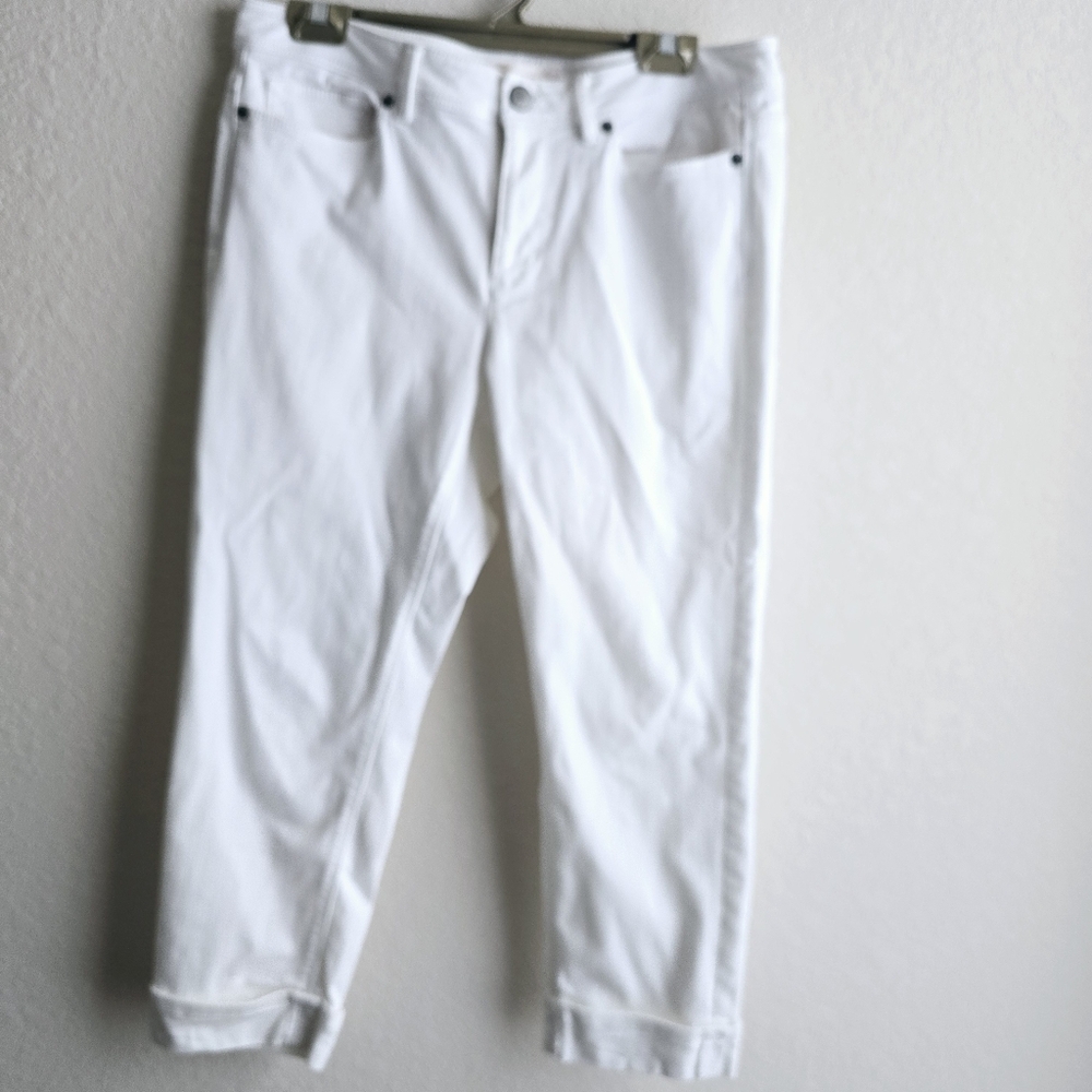 J Jill Cuffed Cropped Denim